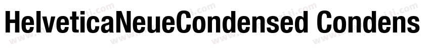HelveticaNeueCondensed CondensedBod字体转换